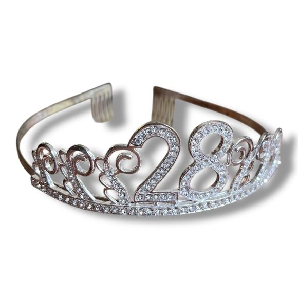 28th Birthday Tiara and Sash - Picture 2 of 7